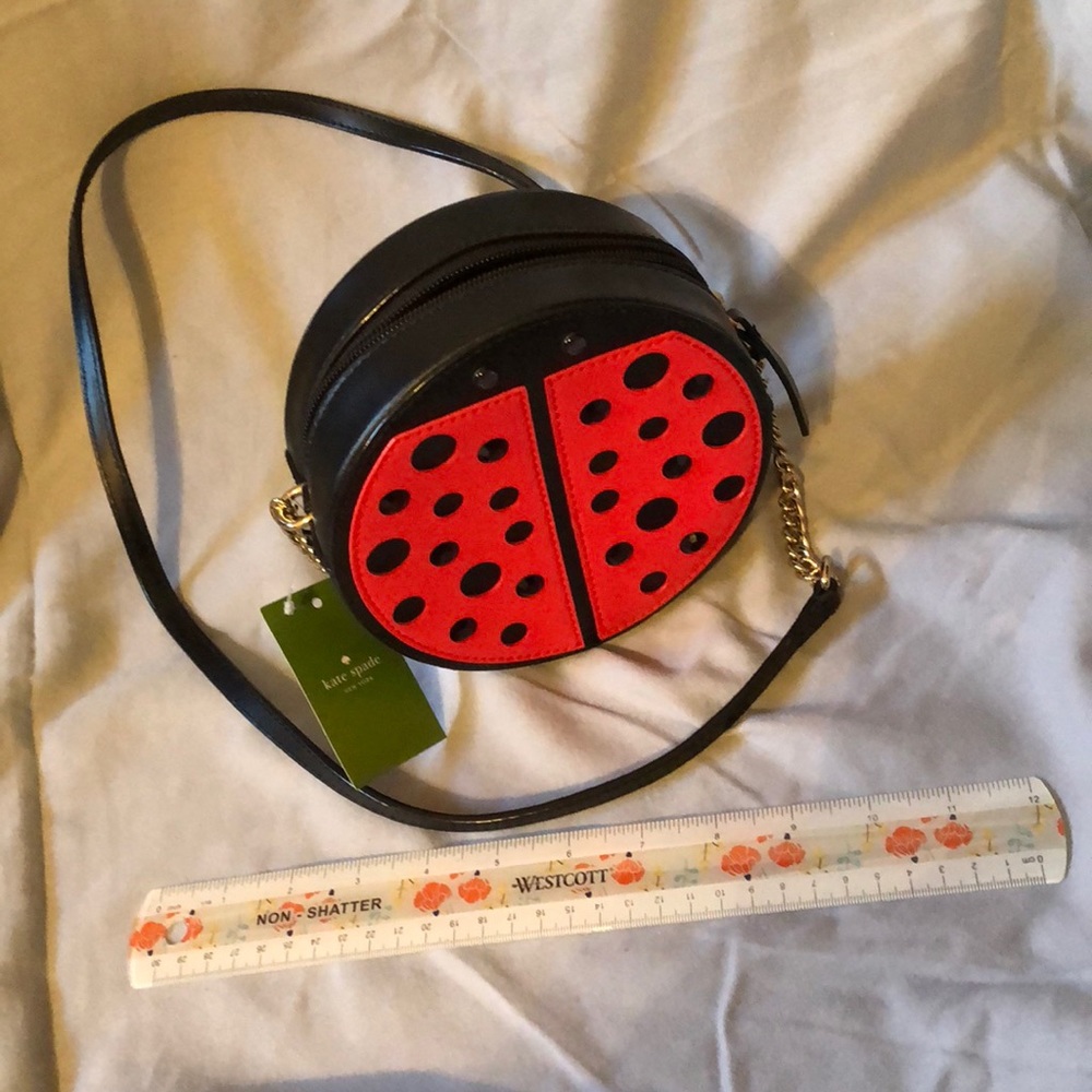 Kate Spade over the shoulder ladybug bag
